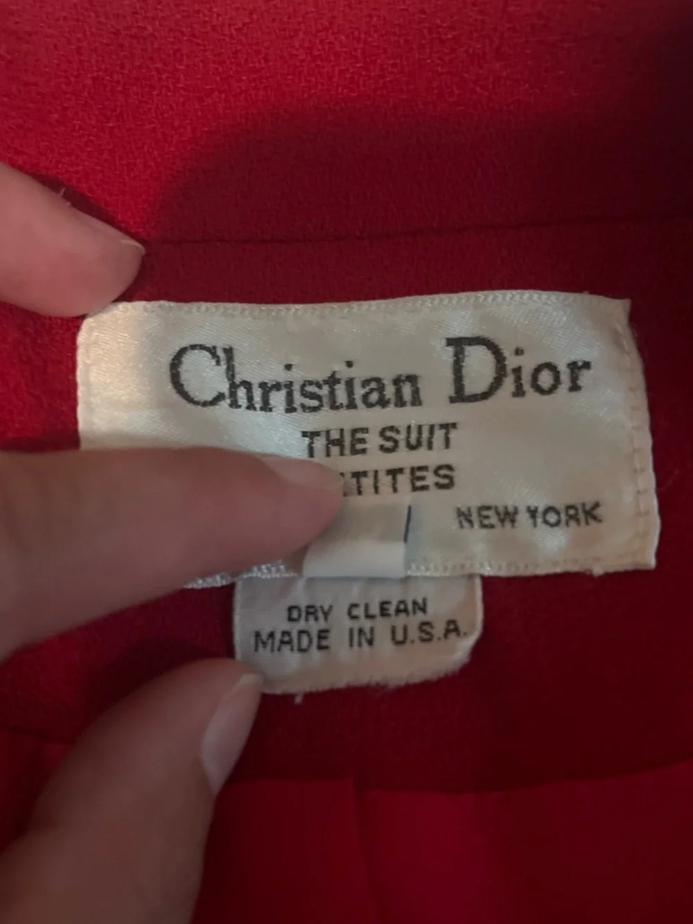 Dior vintage red